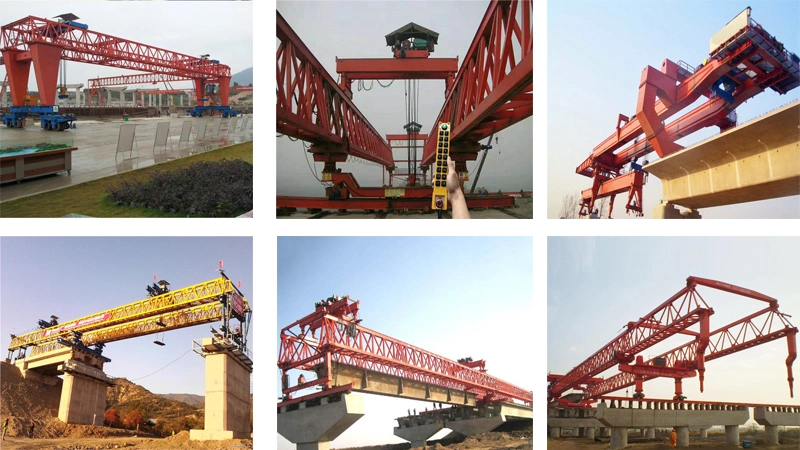 Overhead Segment Assembly Bridge Launching Girder 180t Beam Launcher