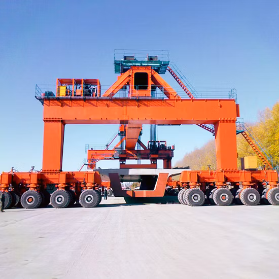 ゴムタイヤ式コンテナストラドルキャリア